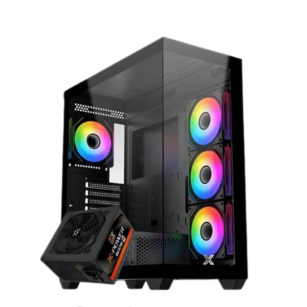 CASE XIGMATEK BLAST ARGB + X-POWER 600W 80 PLUS White